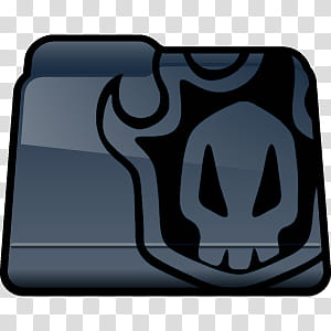 Folder Icons ICO , Anime , gray and black folder icon transparent background PNG clipart