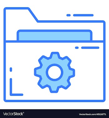 folder organizing icon for graphic and web design