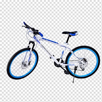 Folding bicycle Mountain bike Sport, White Bicycle transparent background PNG clipart