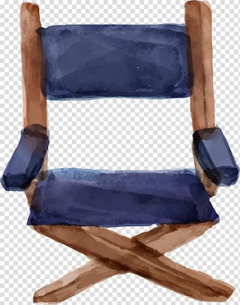Folding chair Director's chair, Studio director chair transparent background PNG clipart