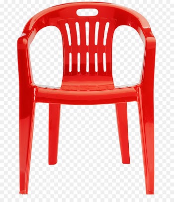 Folding chair Plastic Table Garden furniture - Red plastic chair 