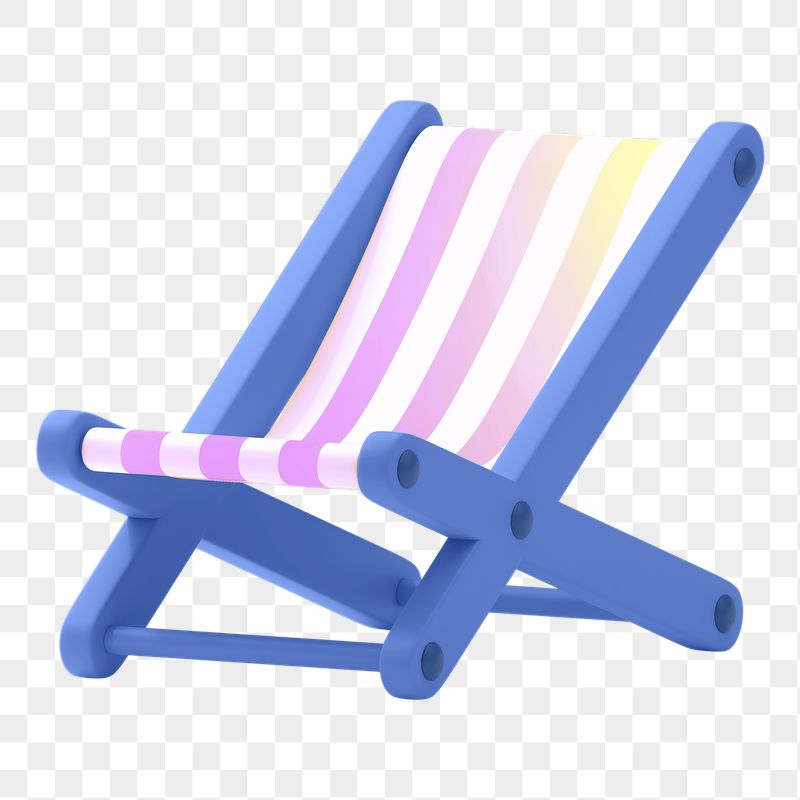 Folding chair png sticker, 3D | Free PNG - rawpixel