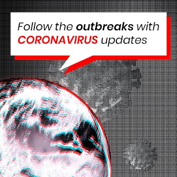 Follow the outbreaks with coronavirus updates social template vector | Free  vector - 2317729
