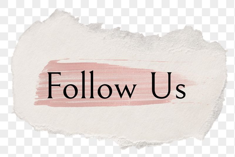 Follow us png ripped paper | Free PNG - rawpixel