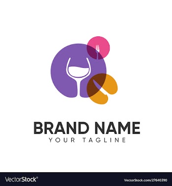 Food and drink logo design concept full color vector image
