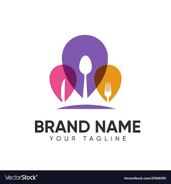 Food and drink logo design concept full color vector image