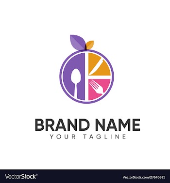 Food and drink logo design concept full color vector image