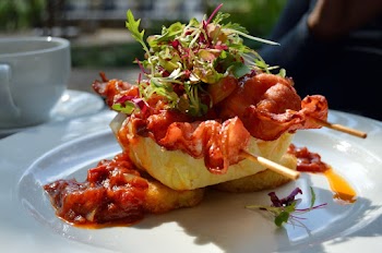 Food Arranged on a Plate