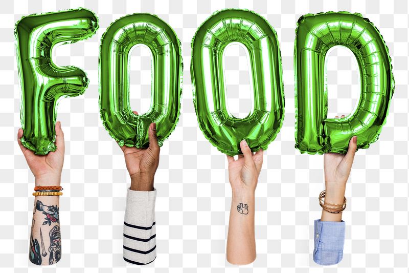 Food balloon png word sticker, | Free PNG - rawpixel
