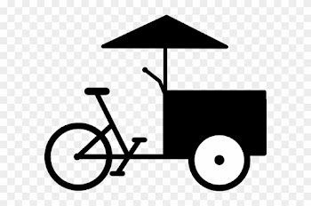 Food Cart Bike Clip Art - Foodcart Clipart
