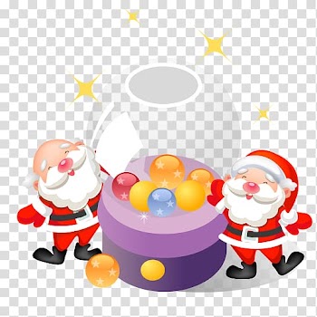 Food christmas ornament illustration, Santa christmas balls transparent background PNG clipart