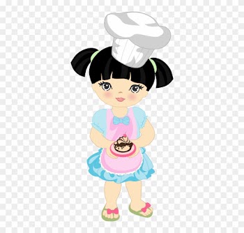 Food Clipart, Girl Clipart, Pastry Chef, Art Girl, - Desenho Chef De Cozinha Menina Png