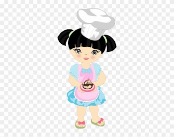 Food Clipartgirl Clipartpastry Chefart - Desenho Chef De Cozinha Menina Png