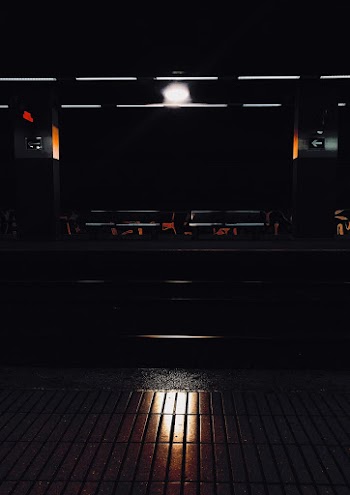 food counter in the dark