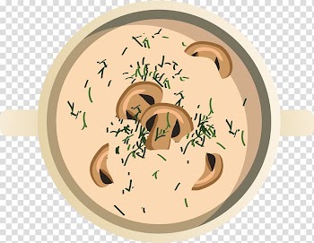 Food Cream of mushroom soup Watercolor painting, Mushroom soup transparent background PNG clipart