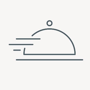 Food delivery icon, line art | Free Icons - rawpixel