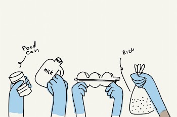 Food donation doodle charity concept… | Free stock illustration | High Resolution graphic