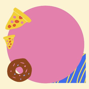 Food doodle frame background, funky | Free PSD - rawpixel
