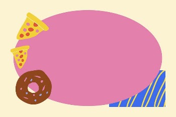 Food doodle frame background, funky | Free PSD - rawpixel