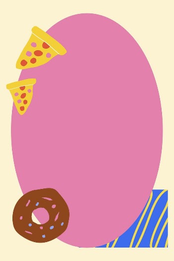 Food doodle frame background, funky | Free Vector - rawpixel