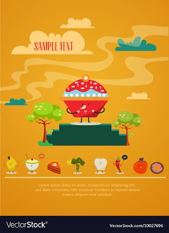 Food elements vector image