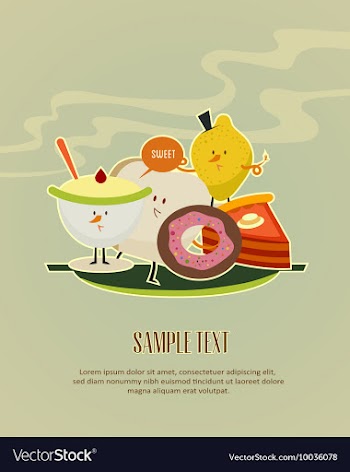 Food elements vector image