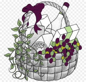 Food Gift Baskets Clip art - Wine Basket Cliparts 