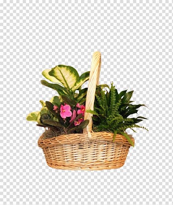 Food Gift Baskets Cut flowers, exquisite exquisite bamboo baskets transparent background PNG clipart