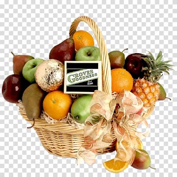 Food Gift Baskets Flower delivery, fruits basket transparent background PNG clipart