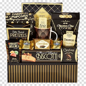 Food Gift Baskets Hamper Floristry, gift tower transparent background PNG clipart