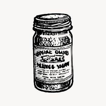 Food jar clipart, drawing illustration | Free Vector Illustration - rawpixel