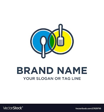 Food logo designs full color vector image