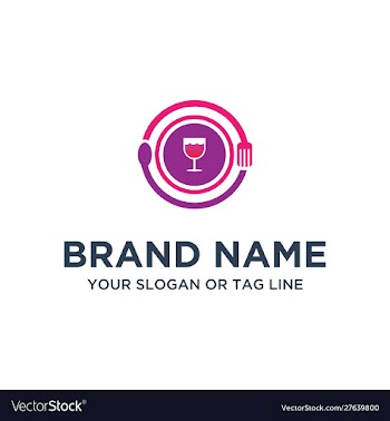 Food logo designs full color vector image