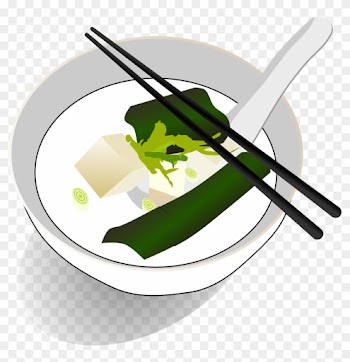 Food Miso Soup Miso Soup Black White Line Art 555px - Miso Soup Drawing