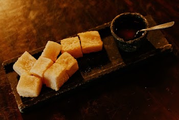 Food on Brown Surface