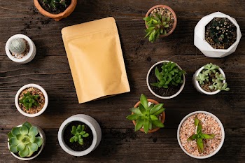 Food packaging kraft bag for delivery | Free stock photo | High Resolution image