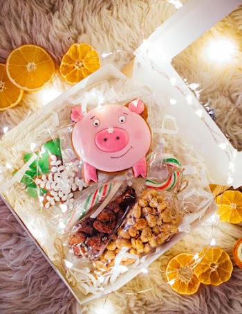 Food Packs Near Sliced Orange Fruits