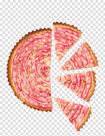 Food, pink and brown fruit slices transparent background PNG clipart