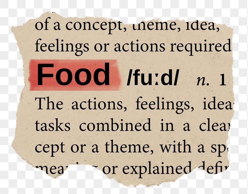 Food png word sticker, torn | Free PNG - rawpixel