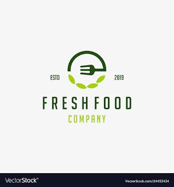 Food restaurant logo design template vector image