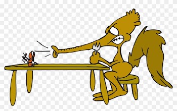Food, Table, Cartoon, Ant , Clipart - Anteater And The Ant Cartoon