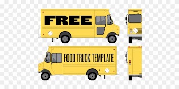 Food Truck Wrap Template By Studiofluid - Food Truck Template Vector