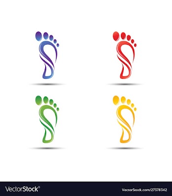 Foot care logo vector image