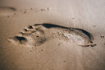Foot Print on Sand