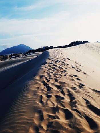 Foot Prints on Desert