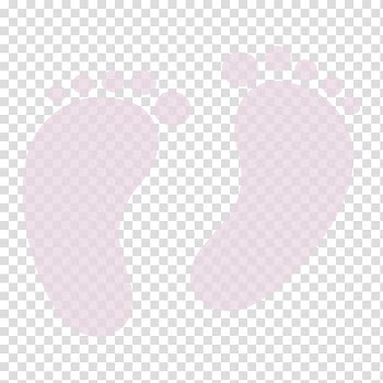 Foot prints , Pink Heart Pattern, Baby Footprints transparent background PNG clipart