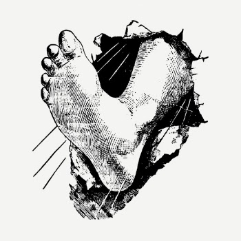 Foot stomp drawing, vintage illustration | Free PSD - rawpixel
