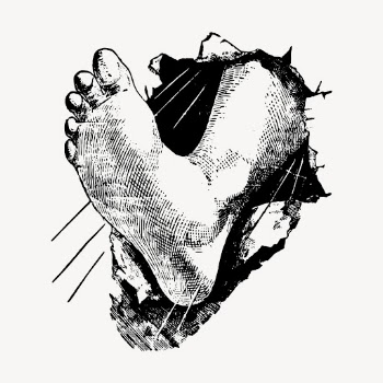 Foot stomp drawing, vintage illustration | Free Vector - rawpixel