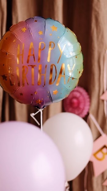 Footage of Birthday Party Balloons · Free Stock Video