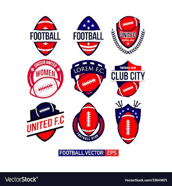 football club set logo template design